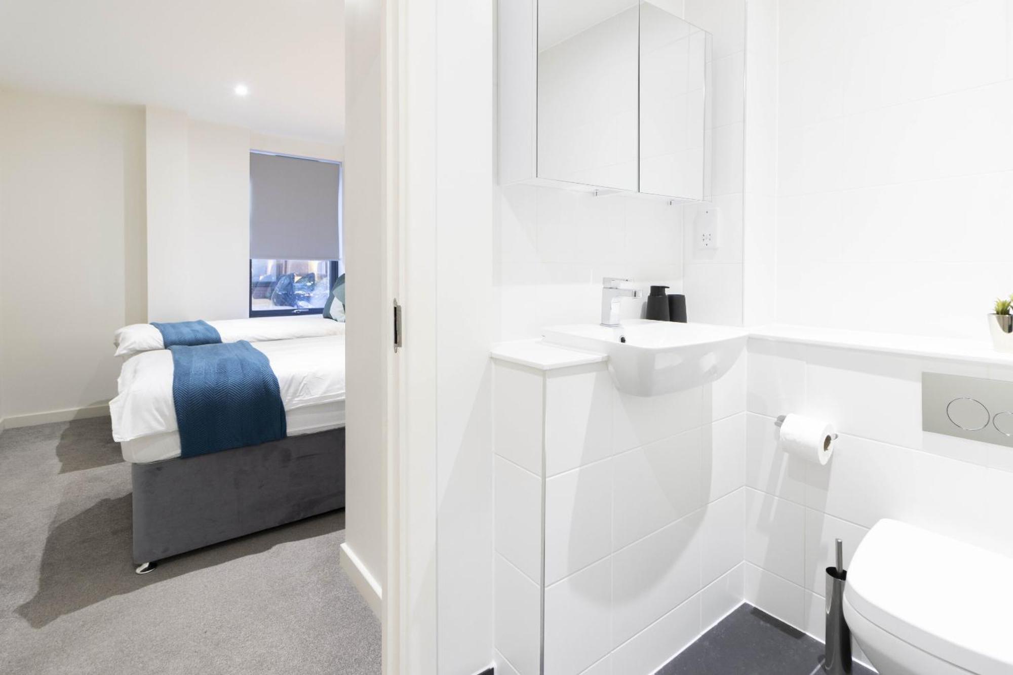 Apartmán Linacre 1&2 - One And Two Bed Flat Behind The Cathedral With Free Parking And Fast Wifi Exeter Pokoj fotografie