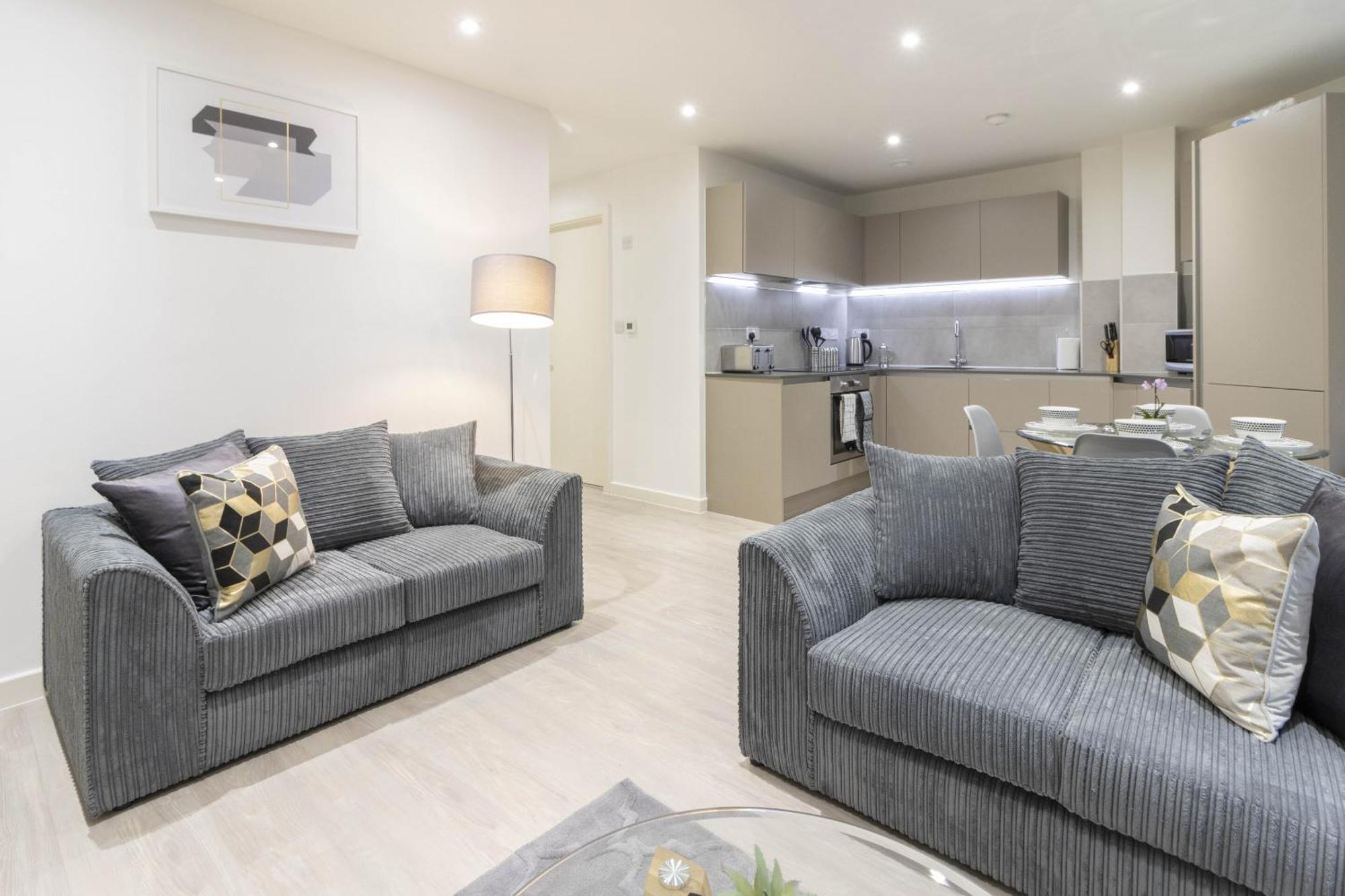 Apartmán Linacre 1&2 - One And Two Bed Flat Behind The Cathedral With Free Parking And Fast Wifi Exeter Pokoj fotografie